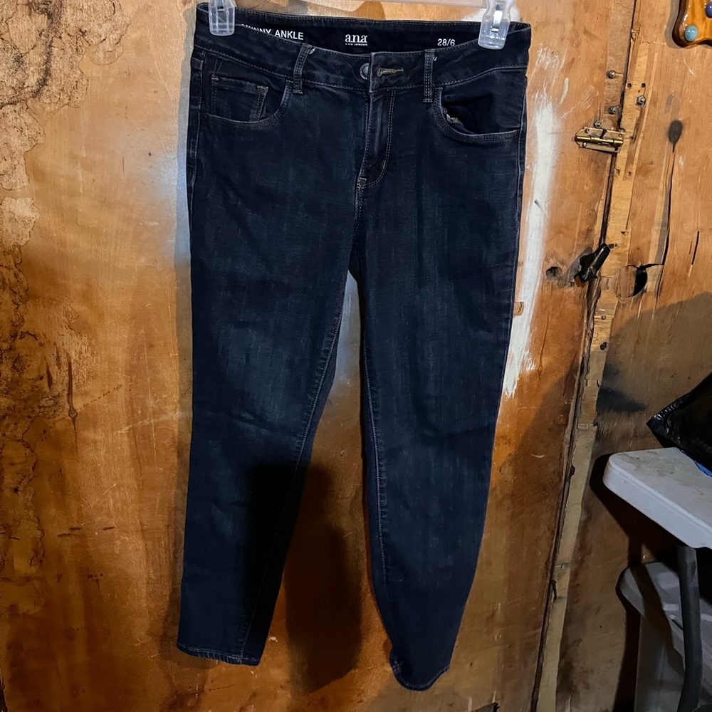 a.n.a Midnight Blue Ankle Jeans